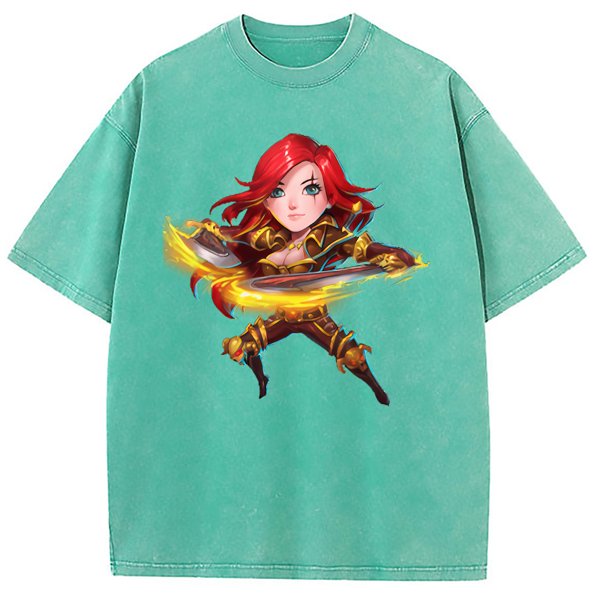 （画像用） リーグ・オブ・レジェンド League of Legends LOL 綿100% ヴィンテージ風 半袖Tシャツ（フロントプリント）